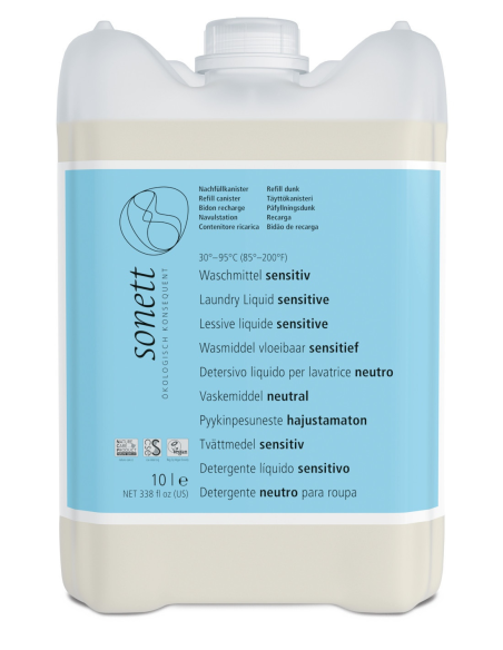 Detergente líquido ropa neutral, 10L de Sonett