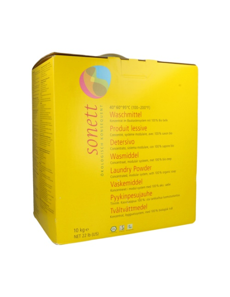 Detergente polvo ropa, 10Kg de Sonett