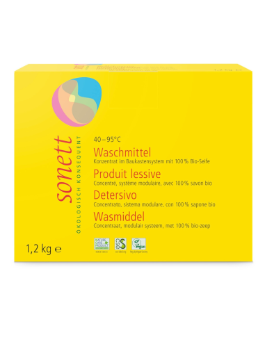 Detergente polvo ropa, 1,2 Kg de Sonett