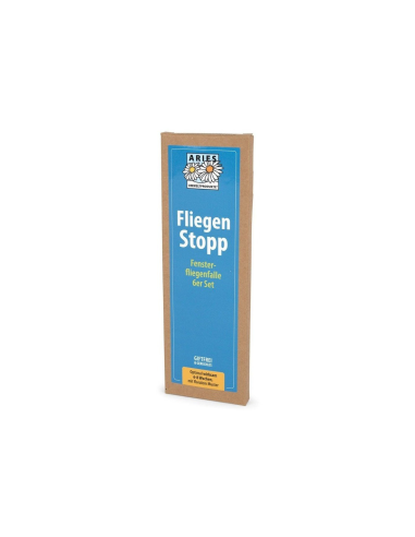 Trampa adhesiva moscas, 6ud para ventana (motivo floral) de Aries