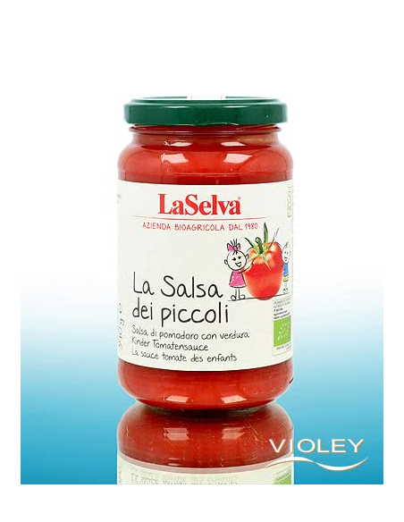 Salsa de Tomate para Niños Laselva 340g  Sabor Suave