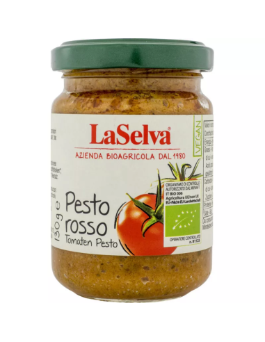 Pesto de tomate - 'Pesto rosso',  130g de Laselva