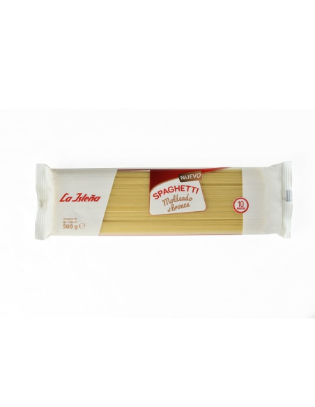 Spaghetti de trigo duro, fabricación artesanal en molde de bronce , 500g de Laselva