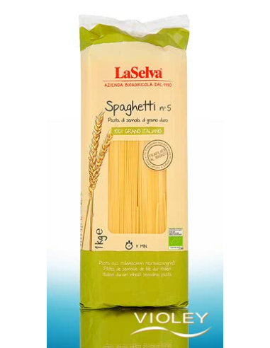 Spaghetti artesanal de trigo duro 1000g Laselva premium