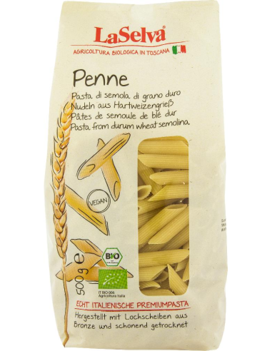 Plumas de trigo duro, fabricación artesanal en molde de bronce , 500g de Laselva