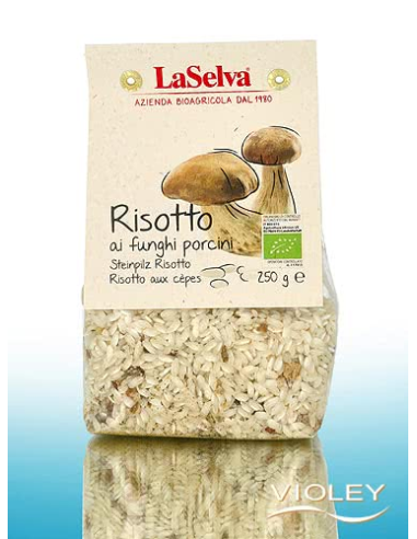 Arroz con setas calabaza - 'Risotto ai funghi porcini',  250g de Laselva