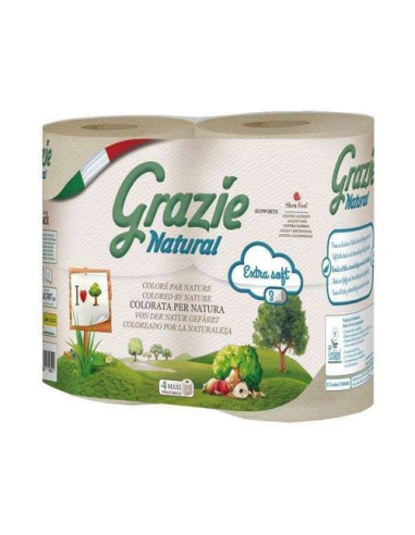 Papel wc 6 rollos maxi, 2 capas, pack papel de Grazie