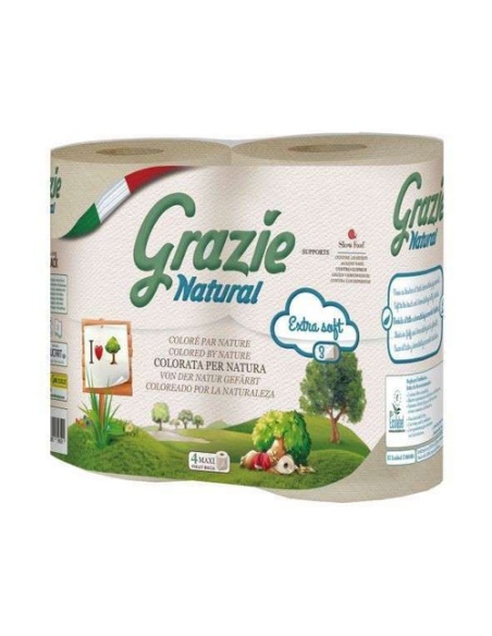 Papel wc 6 rollos maxi, 2 capas, pack papel de Grazie