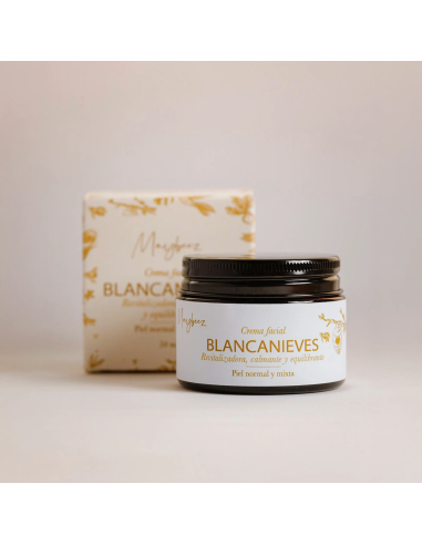 Crema facial piel mixta Blancanieves, 50ml de Maybeez