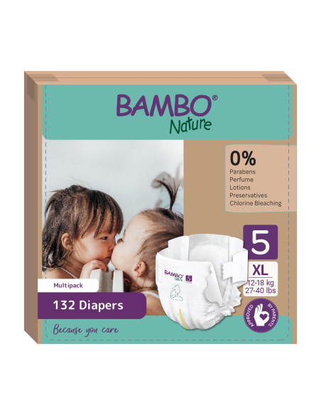 Pañal Talla 5, 12-18Kg 22ud, Bambo Nature de Bambo Nature