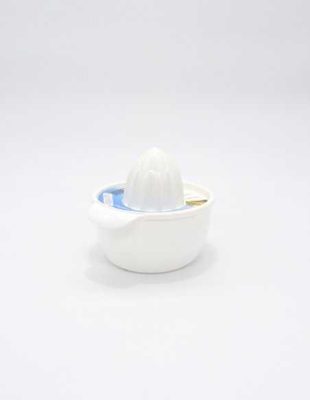 Exprimidor de cítricos de bioplástico, 0,5l, blanco de Biodora