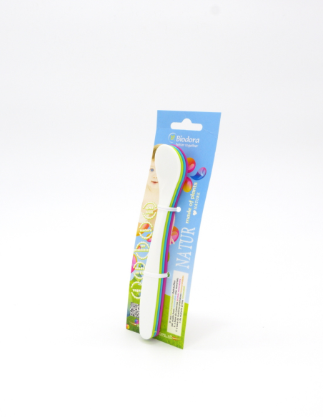 Cucharilla de bioplástico, varios colores, 4uds de Biodora