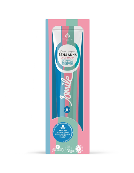 Dentífrico Coco Mania con flúor Ben & Anna tubo 75ml de Ben&Anna
