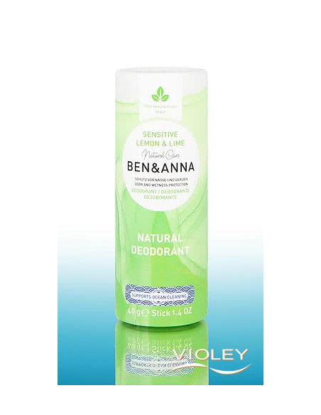 Desodorante Sensitive Lima y Limón Ben&Anna 40g Natural