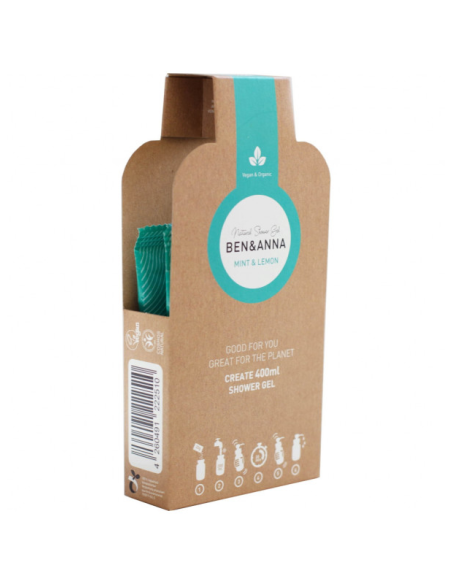 Gel de ducha Mint&Lemon Ben&Anna 2x20g, 400ml natural