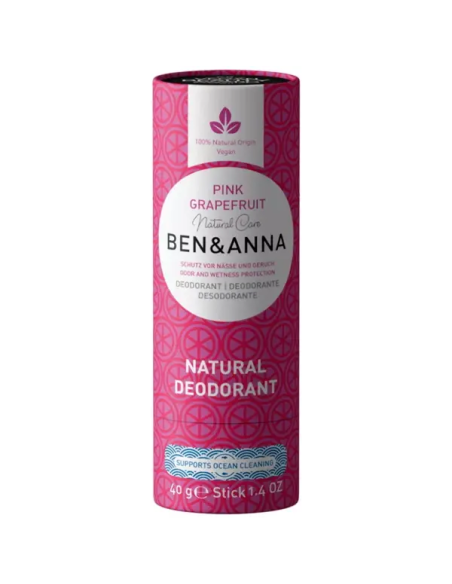Desodorante Pink Grapefruit Ben&Anna 40g sin plástico