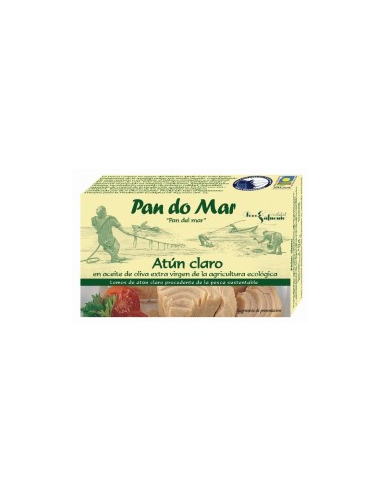 Atún claro en Aceite oliva ecológico, lata 120g neto de Pan Do Mar