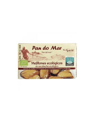 Mejillones Ecológico Esch. 120 gr neto de Pan Do Mar