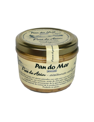 Paté de atún con aceitunas ecológico, 125g neto de Pan Do Mar