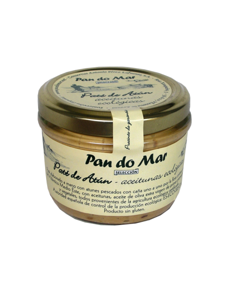 Paté de atún con aceitunas ecológico, 125g neto de Pan Do Mar