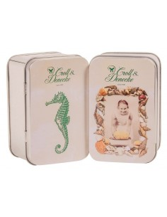 Cajita de jabón de zinc, 9,5x6x4,5cm de Croll&Denecke