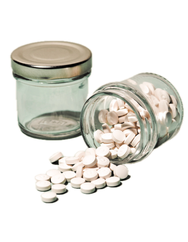 Tarro de vidrio para Denttabs, 72ml de Denttabs