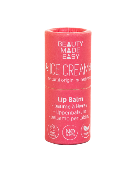 Bálsamo labial ice cream/helado, sin plástico, 6g de Beauty Made Easy