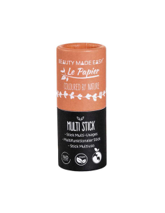 Barra multi-stick orange/naranja, para labios y mejillas, vegano, sin plástico, 6g de Beauty Made Easy