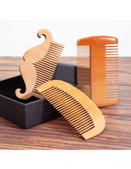 Peine de Madera Grueso Groetsch 8cm para Barba Perfecta