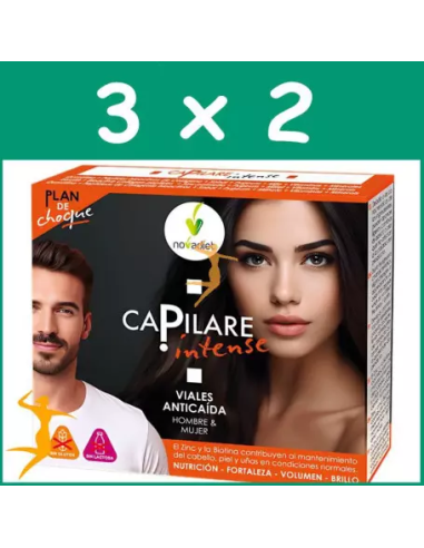 Pack 3x2 Capilare Intense Envase de 10 viales de 15 ml. de Novadiet