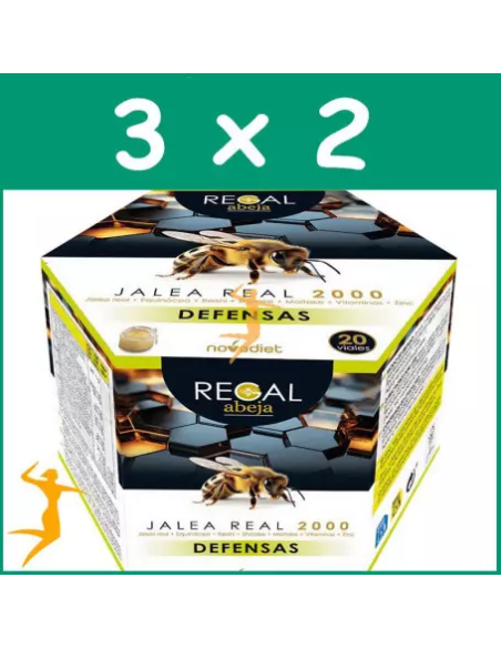 Pack 3x2 Regal Abeja Defensas Envase de 20 viales de 10 ml. de Novadiet