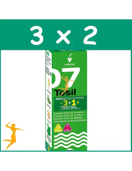 Pack 3x2 Tosil+Aceite Es. Menta Envase de 50 ml. de Novadiet