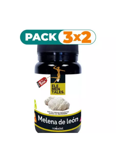 Pack 3x2 Melena de León 30 cápsulas vegetales Novadiet