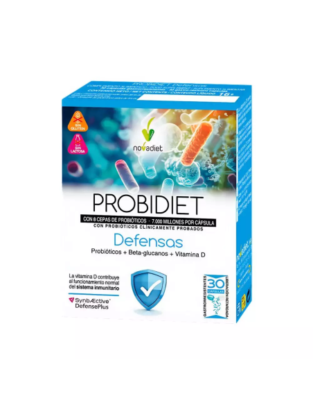 Probidiet Defensas 30 cápsulas gastrorresistentes Novadiet