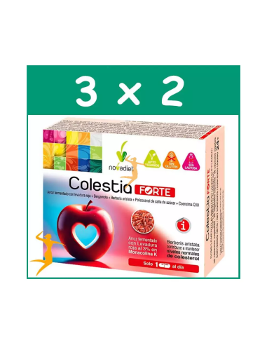 Pack 3x2 Colestia Forte 30 cápsulas vegetales Novadiet