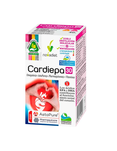 Cardiepa 30 Capsulas Envase de 30 cápsulas blandas. de Novadiet