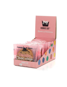 Pack 12 Galletas Bio Vainilla y Chocolate Kookiecat 50g