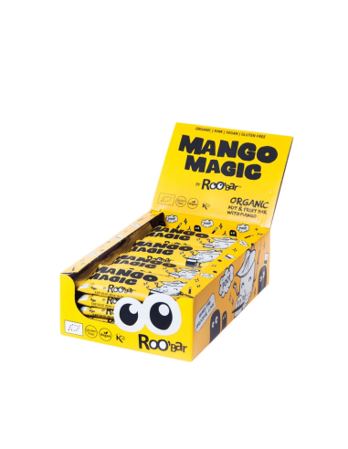 Pack 20 Barritas Mango Magic Bio Roo'Bar 30g Saludables