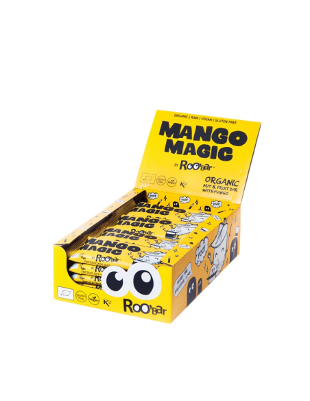 Pack 20 Barritas Mango Magic Bio Roo'Bar 30g Saludables