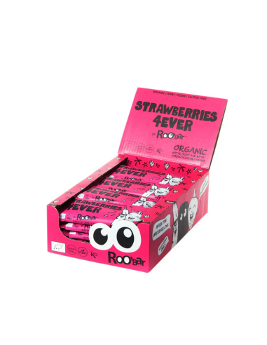 Pack 20 Barritas Strawberry 4 Ever Bio Roo'Bar 30g