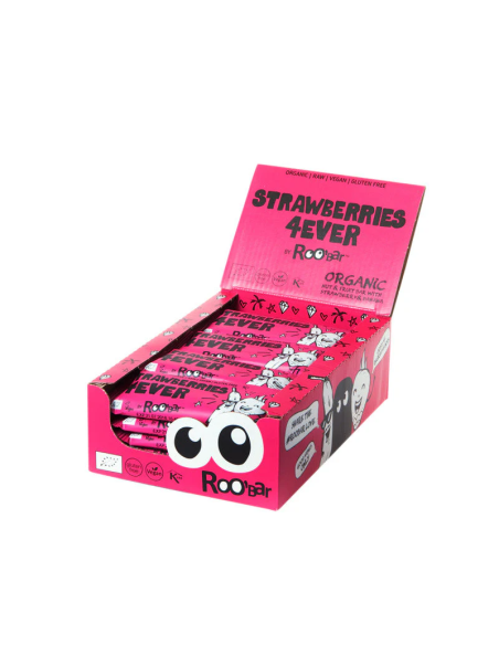 Pack 20 Barritas Strawberry 4 Ever Bio Roo'Bar 30g