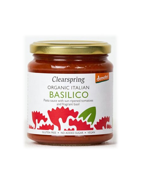 Pack 6 Uds. Salsa Basilico Demeter Bio 300 g  de Clearspring