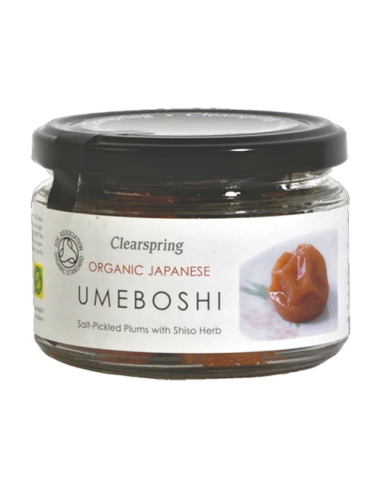 Pack 6 Umeboshi Bio 200 g Clearspring  Sabor Natural Saludable