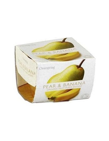 Pack 12 Uds. Compota De Pera Y Plátano Bio 2x100 g  de Clearspring