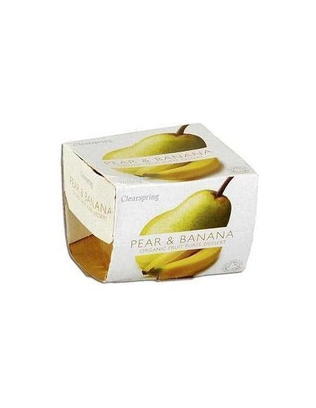 Pack 12 Uds. Compota De Pera Y Plátano Bio 2x100 g  de Clearspring