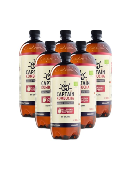 Pack 6 Uds. Sabor Frambuesa Bio 1 L  de Captain