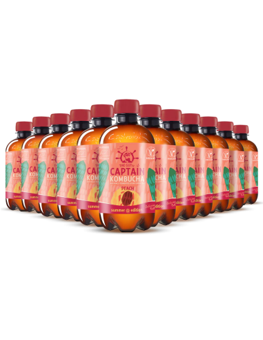 Pack 12 Uds. Melocotón Bio 400 ml  de Captain