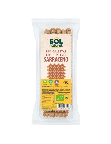 Pack 16 Uds. Galletas De Trigo Sarraceno Bio 190 g  de Solnatural