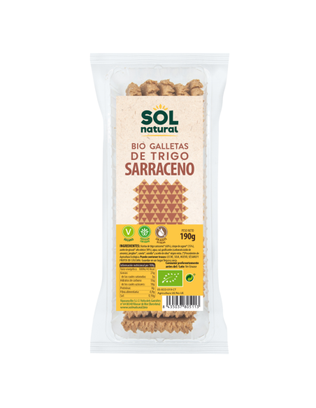 Pack 16 Uds. Galletas De Trigo Sarraceno Bio 190 g  de Solnatural