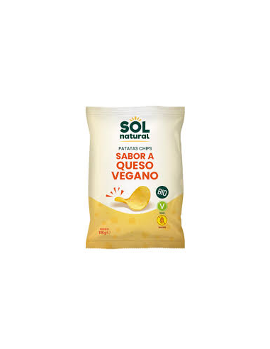 Pack 12 Uds. Patatas Fritas Con Sabor A Queso Vegano Bio 100 g  de Solnatural
